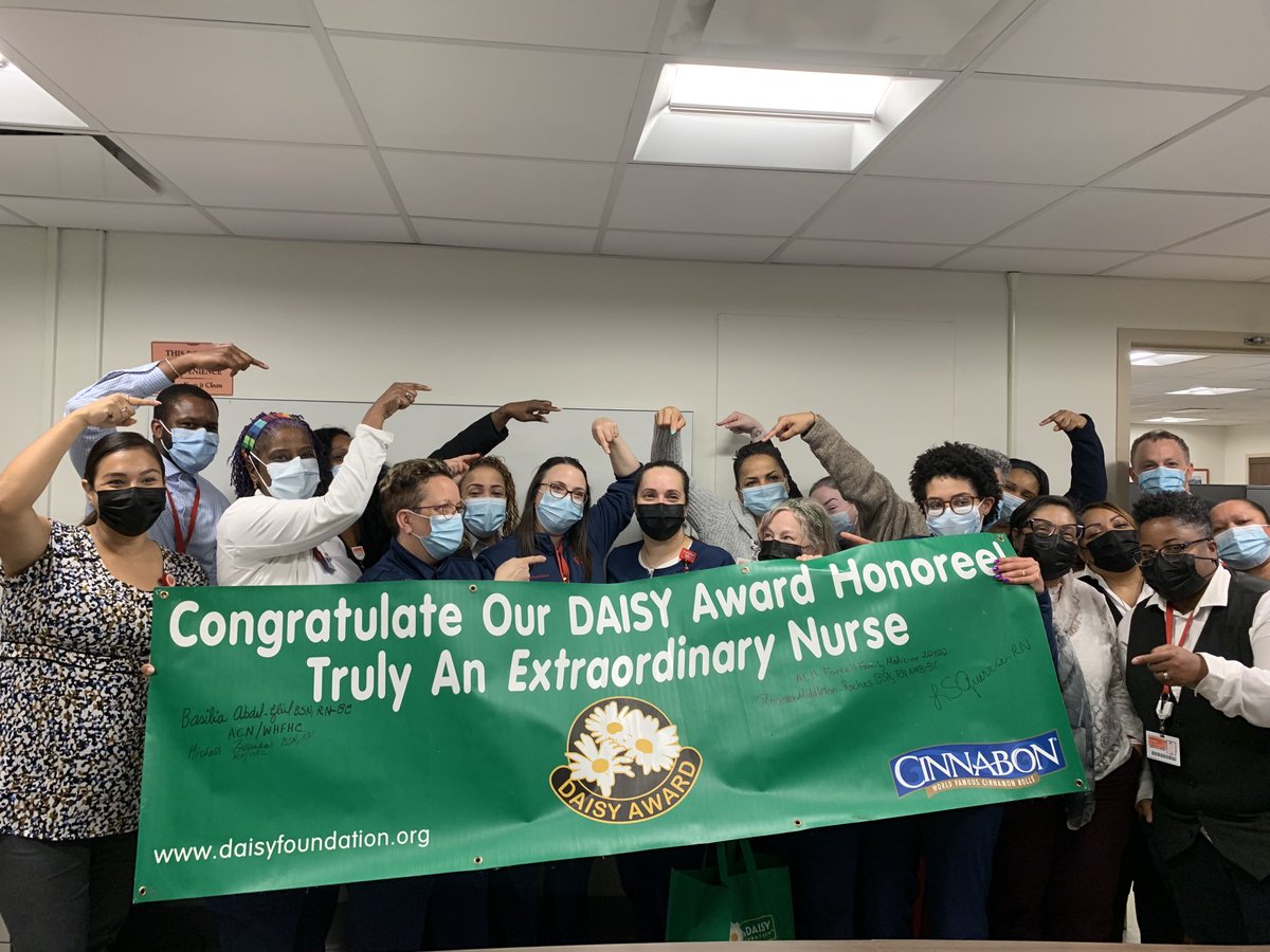 Congratulations to Denise Marquez from the AIM clinic for winning the 2022 first quarter Daisy Award! Her dedication to her patients is palpable and makes a difference to this team! ⁦<a href="/MagneticDrRN/">Dr. Niki Hartman</a>⁩ ⁦@MagnetEvNYP⁩