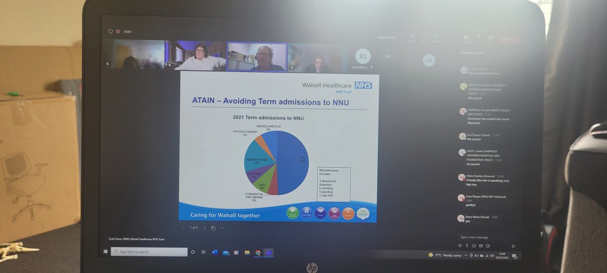 #monitoringmay2022 
#RealMidwivesofWalsall Scotty presenting ATAIN and the great work she's been doing @WalsallHcareNHS 👏🏾 👏🏾 #sharedllearning #collaboration
#CTG