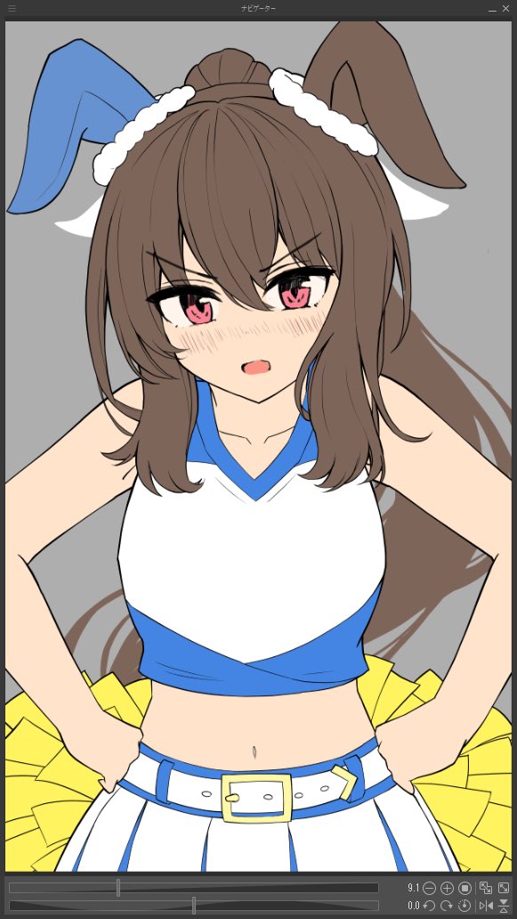 作画工程です!
ラフー⇨カラーラフ⇨線画下塗り⇨色々 