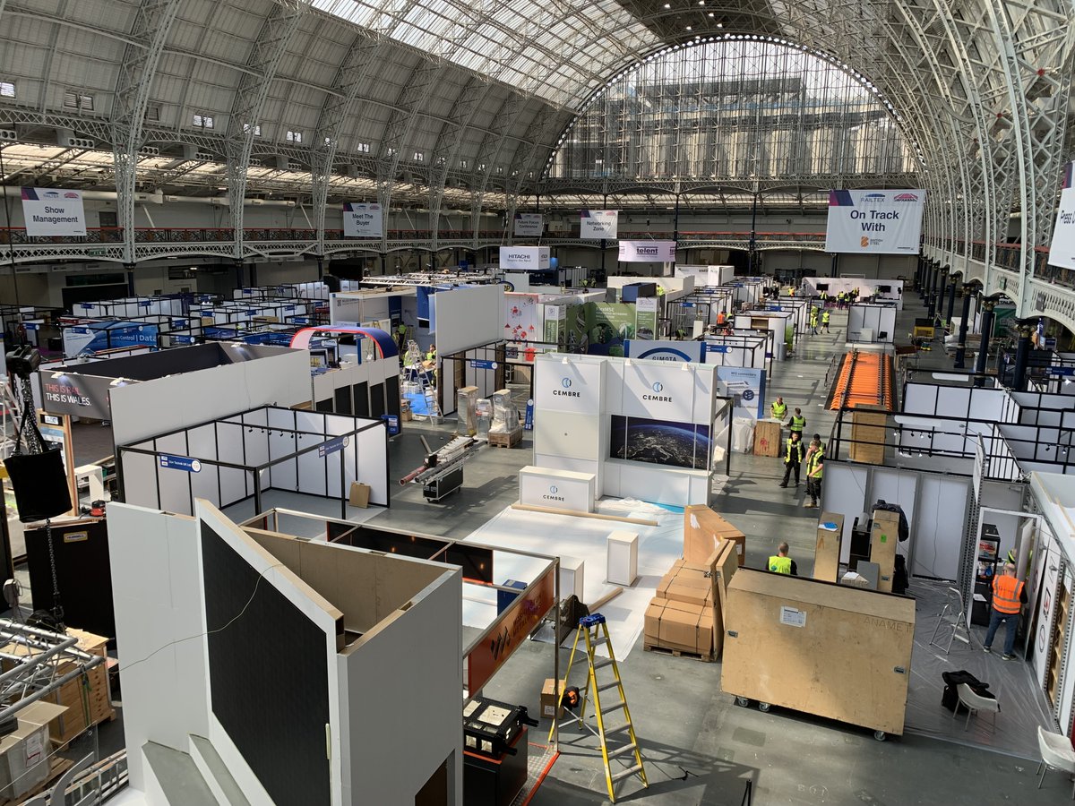 📣 #railtex #infrarail starts tomorrow. Have you already registered? 
If not, there is still time to do so. ➡️ bit.ly/36ZDXGi
In the meantime, we are making sure everything is ready for your arrival. 

#ontrack #rail #railindustry #transport