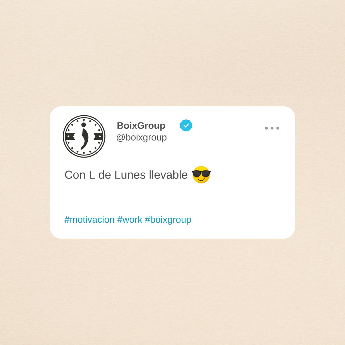 BoixGroup's tweet photo. Estamos a mitad, ¿cómo lo llevas? 😉

#Organización #EnPositivo #BoixGroup https://t.co/RQhoA0yx6Z