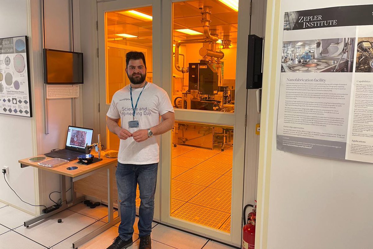 YasirJNoori's tweet photo. It is sooo satisfying explaining to children and parents how electronics are fabricated ๐คฉ. Photo is from cleanroom tours during the Science and Engineering Festival last weekend. @orctweets #SOTEF #MakeItSo https://t.co/c33423vRwa
