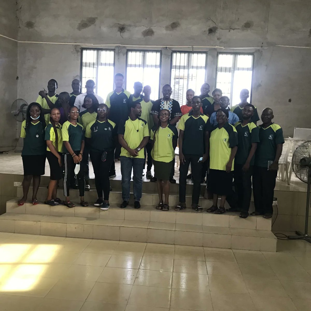 VisioncenterGVS's tweet photo. Our #amazing #team ready for start work at Ede town hall.
It's the day 2 of the Ede Medical outreach in partnership with @springtimedevelopmentfoundatn
More #update coming soon
#GVSIF #Medical #outreach #ngo #ltsp https://t.co/PbQMvsNa70