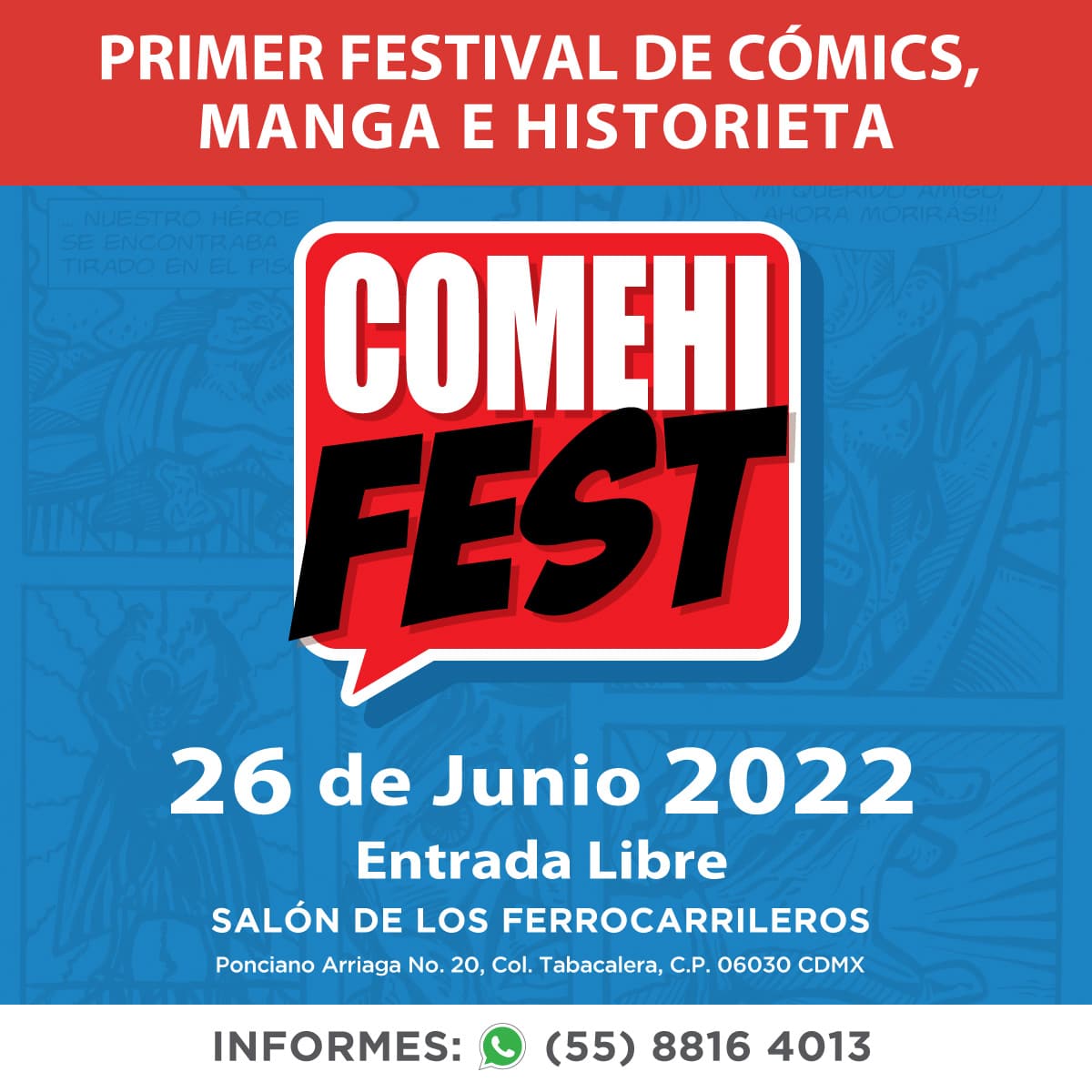 comehifest's tweet photo. Este 26 de junio del 2022 se llevará a cabo el #ComehiFest en el salón Ferrocarrilero, los esperamos!!! https://t.co/trxVYE7FUq