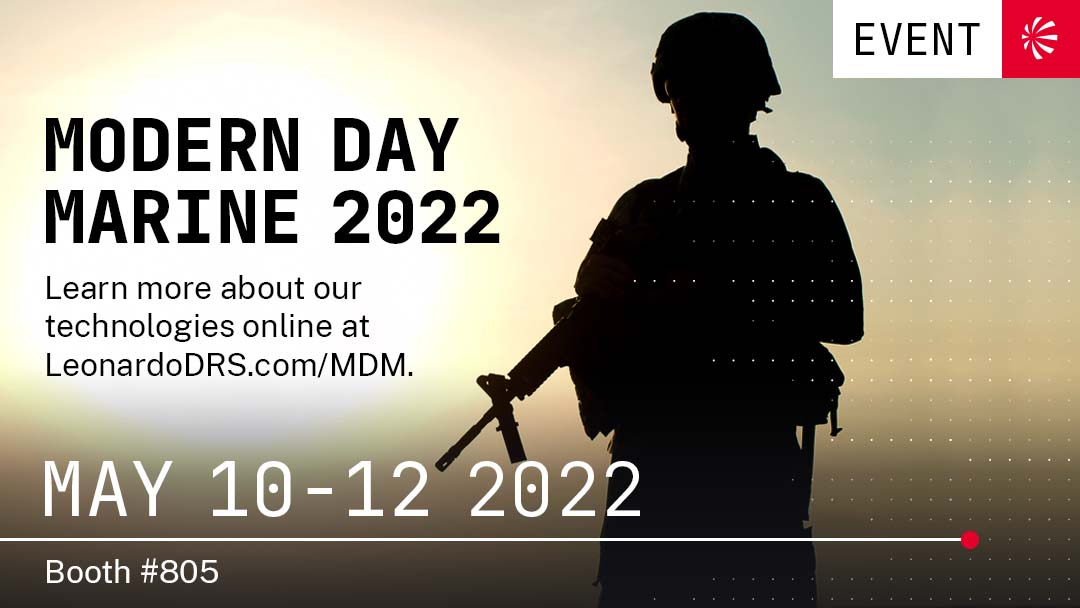 LeonardoDRSnews's tweet photo. Looking forward to the @ModernDayMarine exhibition and showing off our advanced products to help the @USMC #OwntheEdge and stay ahead of the threat. #MDM22 #MDM2022 https://t.co/Opee3xlr5T