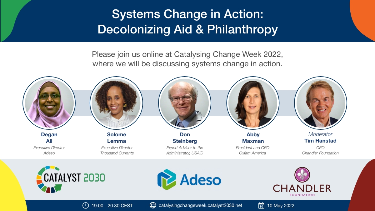 ChandlerFdn's tweet photo. Join us tomorrow for a #CCW2022 discussion on decolonizing and localizing humanitarian efforts with @solomelemma @abbymaxman @DeganAli @TimHanstad and Don Steinberg.

Register now! https://t.co/JNmhAMVJ6K

@USAID @1000currents @OxfamAmerica @Adesoafrica @Catalyst_2030 https://t.co/8EKiLebEB8
