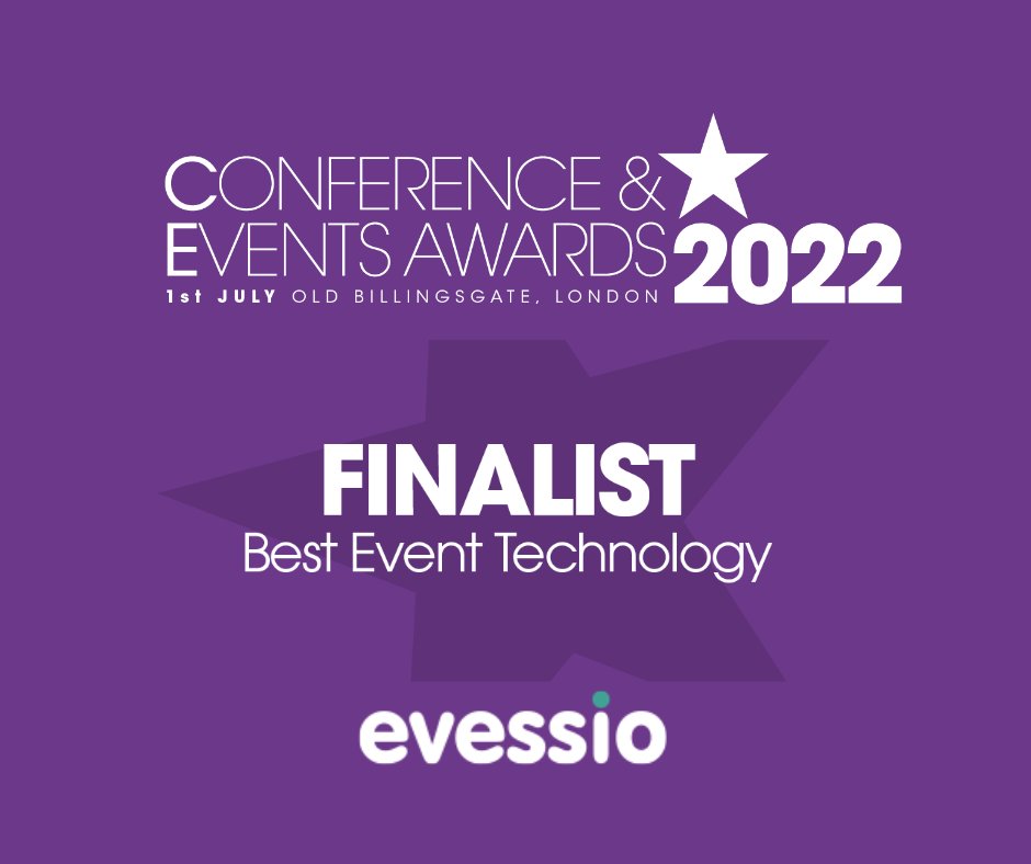 EvessioU's tweet photo. We are excited to announce our parent company @evessio has been shortlisted for best event technology at the Conference and Events Awards 2022! 🎉

https://t.co/fZq5DTypGW 

 #eventtech #events #eventprofs #eventtechnology #awards https://t.co/FV05lfx6qn