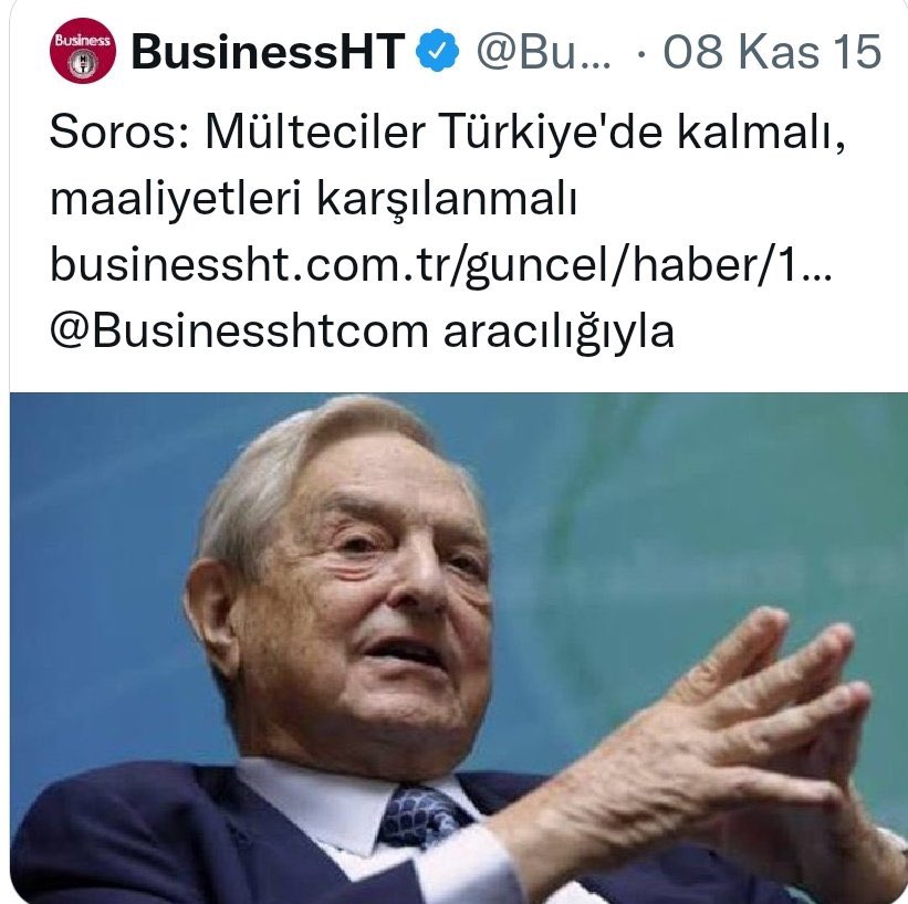 hbcengiz's tweet photo. Sadece bu nedenden dolayı bile Oy vermemek için geçerli bir neden. SOROS ile aynı şeyleri söyleyen bir cumhurbaşkanı var. Soros mülteciler kalmalı diyor, Erdoğan mültecileri göndermeyeceğim diyor.

#YeterSandıkGelsin https://t.co/ZXWtgljcFH
