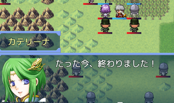 Mas_Isi's tweet photo. #ツクールMV #ゲームアツマール #SRPGコンバータMV
#IndieGame #RPGMakerMV #rpgmaker #srpgengine
初めて2-EXジャスティスユニオン同盟ルートの戦闘テストプレイ。
2ターン目に発生するカテリーナ参戦イベントも無事に動いた。
が、配置に問題ありかも https://t.co/MSPk9IeKkM