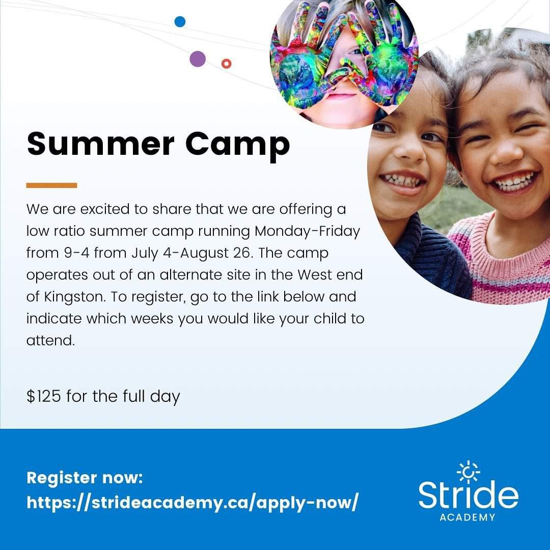 ☀️Now accepting registrations for our low ratio summer camp — facilitated by our highly trained clinical staff. Choose individual days or full weeks. Complete our reg form: strideacademy.ca/apply-now/ Brief intake required to secure space &amp; confirm suitability ☀️