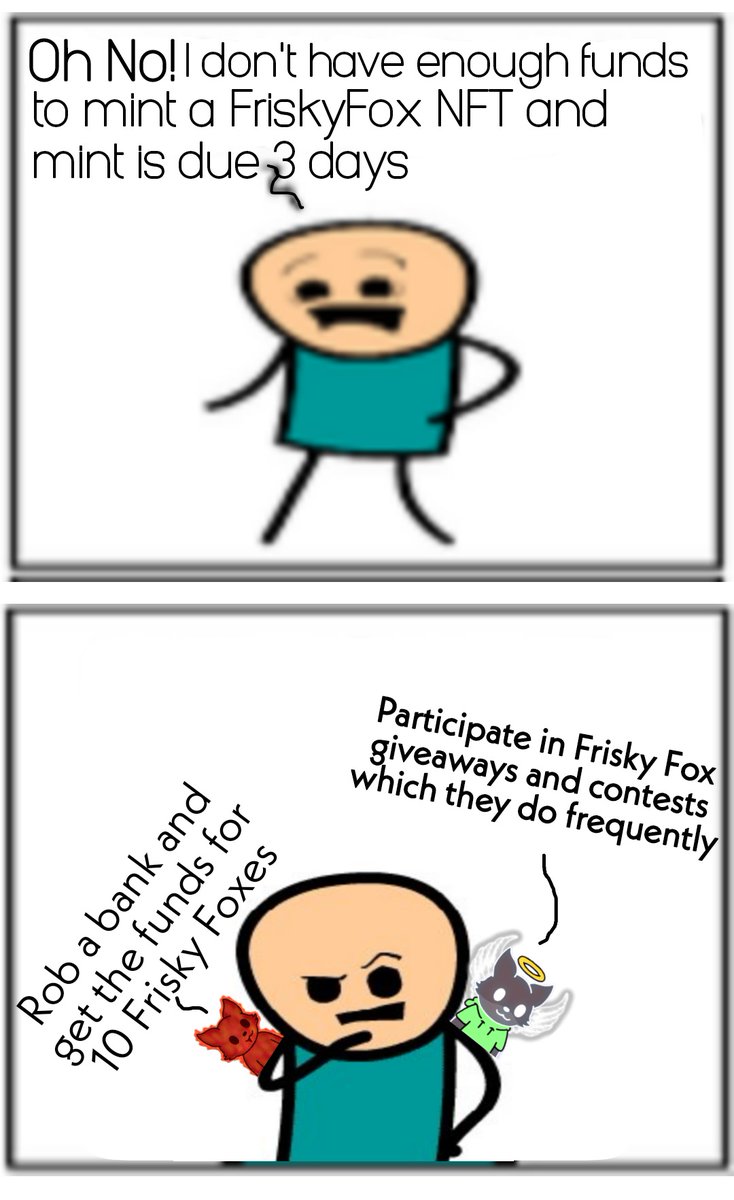 Atrainy1's tweet photo. @FriskyfoxesNFT Are holding frequent giveaways and contests , giving out WLs and NFT prizes 🤩 #FriskyFoxes https://t.co/NeHTZLC2Xz