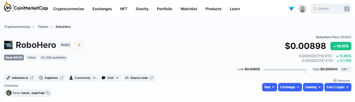 recehtuitt's tweet photo. in this bearish market

@RoboHero_io is the only one green! CONGRATULATIONS HOLDERS🥳🥳🥳

$ROBO $LUNA $UST
#WeFightForLuna #WeFightForRobo https://t.co/6uMkYJGuCh
