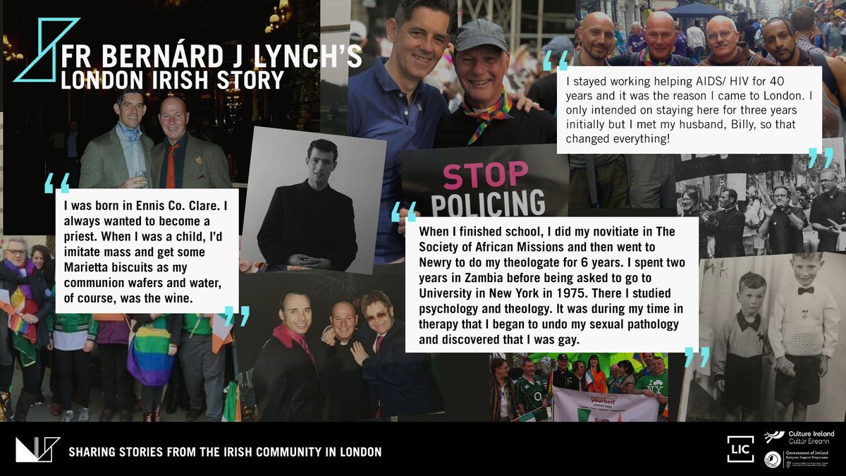 Fr Bernárd J Lynch, an openly gay priest, author and activist who has worked for the rights of LGBT+ people for over 40 years tells us his fascinating London Irish Story here: londonirishstories.com/posts/fr-bernr…