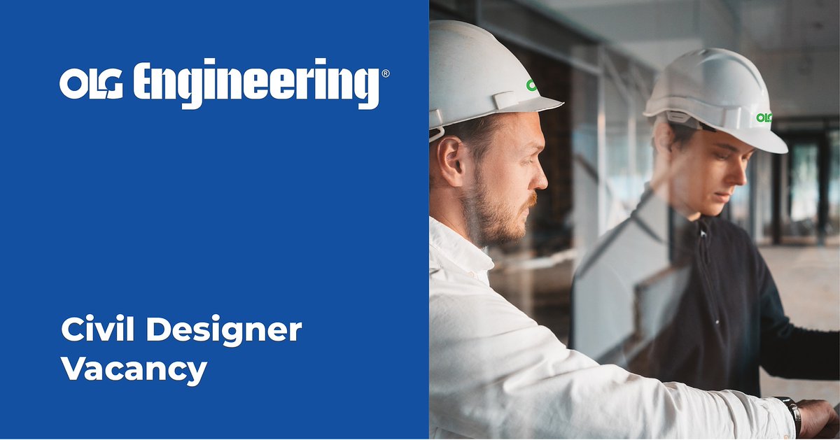 On_Line_Group's tweet photo. OLG Engineering currently have a vacancy for a Civil Designer to join their team in Immingham. See our website for more details: https://t.co/FOiHSsFpAx

#vacancy #CivilDesigner #olgengineering #engineers https://t.co/kWagugzftR