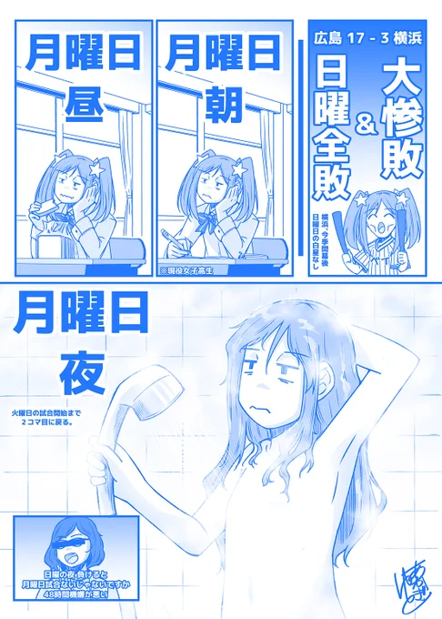 月曜日のやきう
その4『日曜の夜に負けると48時間機嫌が悪い。』 