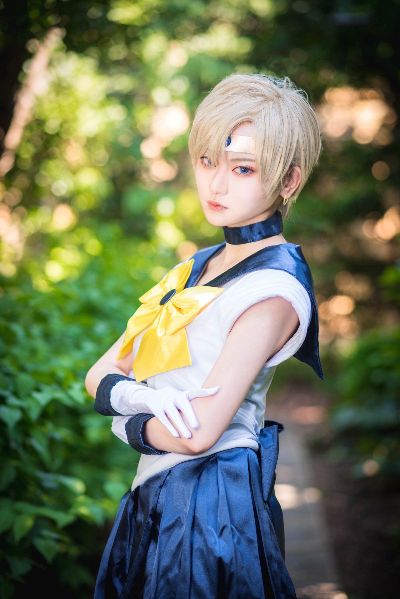 桜の恋 セーラーウラヌス コスプレ衣装一式 ウィッグ付 美少女