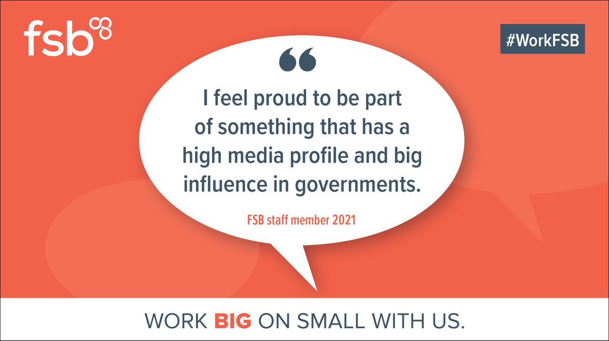 fsb_policy's tweet photo. Are you media-savvy with a passion for politics
and small business?
We're on the lookout for a media and communications Officer (12-month maternity cover) to join our Westminster team.🤓
Find out more, and apply by 18 May >>
https://t.co/SSPefQsdeQ
#WorkFSB #mediajobs https://t.co/i8CgfwyB1G