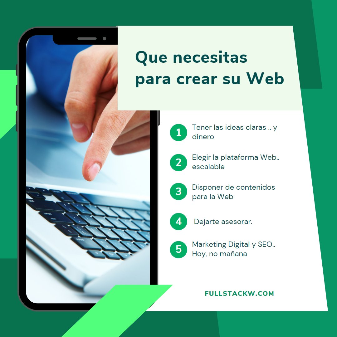 FullStackWeb2's tweet image. Que necesitas para crear tu Sitio Web 5 — Pasos . . #love #paginaweb #fitnesschallenge #follow #followme #ınstagood #htmlcss #TBTchallenge #style #website #web #webstagram #graphicdesign #wordpress #ui #ux
fullstackw.com