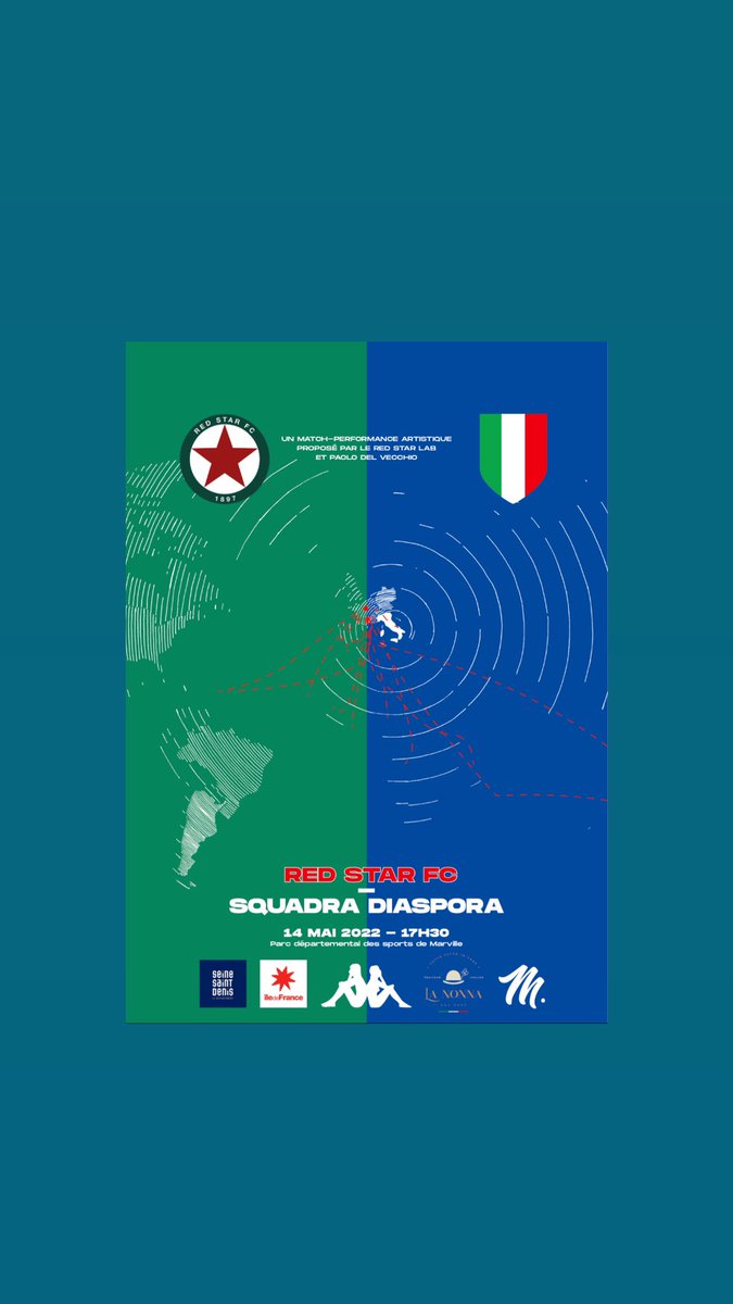 PaoloDelVecch1o's tweet photo. Tu es issu.e de la diaspora italienne ? Tu veux jouer avec la @SquadraDiaspora samedi face au Red Star FC ? 

3 "convocations" sont disponibles et financeront une partie de l'événement. Offre toi une expérience exceptionnelle et repars avec non pas 1 mais 2 maillots ➡️ DM https://t.co/b5EQHKys0m