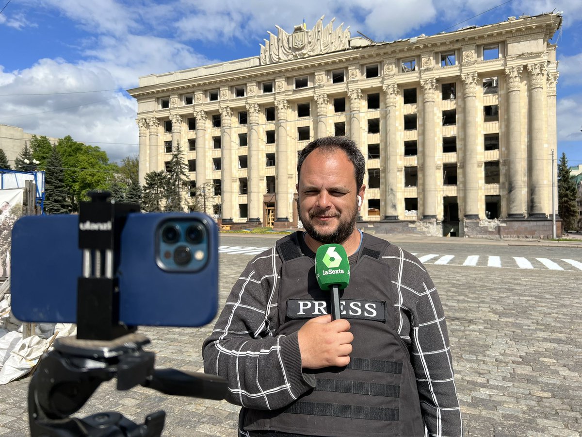 mikelayestaran's tweet photo. El león de #slaviansk live desde #jarkov 
Lleva 90 días seguidos en #Ucrania non stop 
#RussianUkrainianWar https://t.co/7D426w05T1