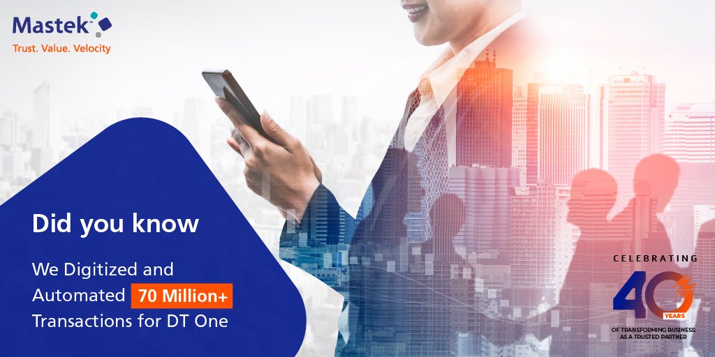 Mastekltd's tweet photo. A transformation that automated over 70 million transactions across 160 countries!
@Mastekltd partnered with @DTOneSolutions to migrate their legacy system to @Oracle Fusion, transforming their financial administration.
Learn more: https://t.co/H03q1JHtHl
#40yearsofMastek https://t.co/SGwmrz8ucB