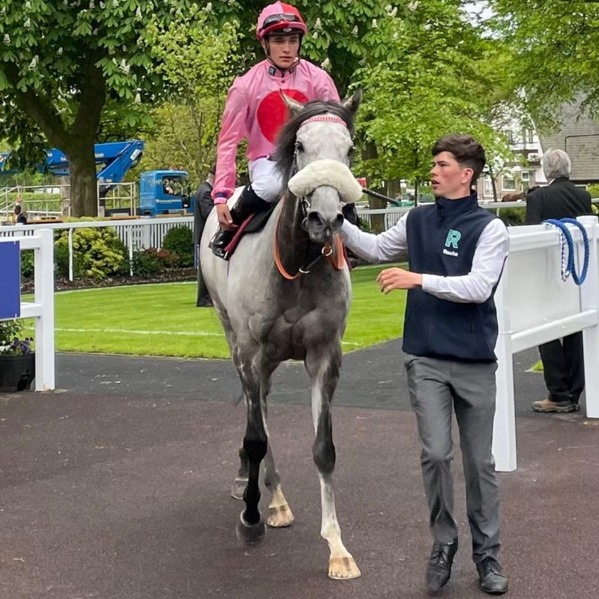 Check out Misty Grey 🏇

We're delighted with this weekend's result! ... and how well our logo looks ⤵️

Congratulations once again to <a href="/tomdascombe/">Tom Dascombe</a>, jockey <a href="/pljamin25/">Pierre-louis jamin</a> and Misty Grey's owners <a href="/passionatepship/">Barbara & Alick Richmond</a>! #Sponsor