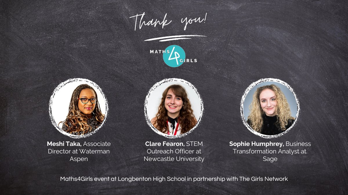 Maths4Girls (@maths4girlsuk) on Twitter photo 'STEM subjects will open so many doors for you, no matter what route you go down'
A huge thanks to the fantastic role models who #inspired the students at <a href="/longbentonhs/">LongbentonHS</a> today. A brilliant event event in partnership with <a href="/TheGirlsNet/">The Girls' Network</a> discussing why #STEM is so important! 'STEM subjects will open so many doors for you, no matter what route you go down'
A huge thanks to the fantastic role models who #inspired the students at <a href="/longbentonhs/">LongbentonHS</a> today. A brilliant event event in partnership with <a href="/TheGirlsNet/">The Girls' Network</a> discussing why #STEM is so important!