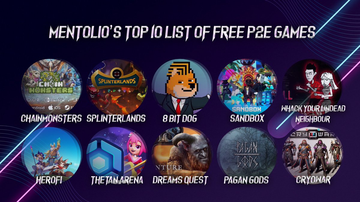 pppaalllkk's tweet photo. Mentolio's top 10 list of free P2E games.
Join our Telegram channel for more informations: https://t.co/PcXrRZcC2c
#P2E #mentolio #FreeGames #PlayToEarn #free #Top10 #Crypto #NFTCommunity #NFTgaming https://t.co/sw3r06G59w