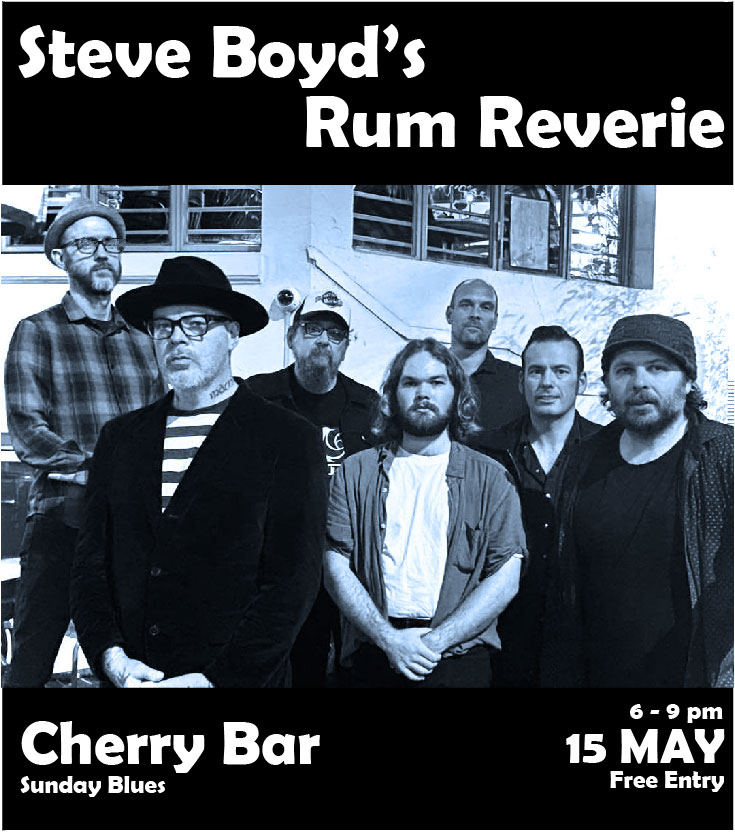 RumReverie's tweet photo. OK Folks! We're playing at Cherry Bar - Sunday Blues on the 15th May from 6pm to 9pm. So come on down and have a drink with us. See you there. Free Entry.

#cherrybar #melbournelivemusic #livemusic #steveboydsrumreverie https://t.co/gSIHhk4Cgk