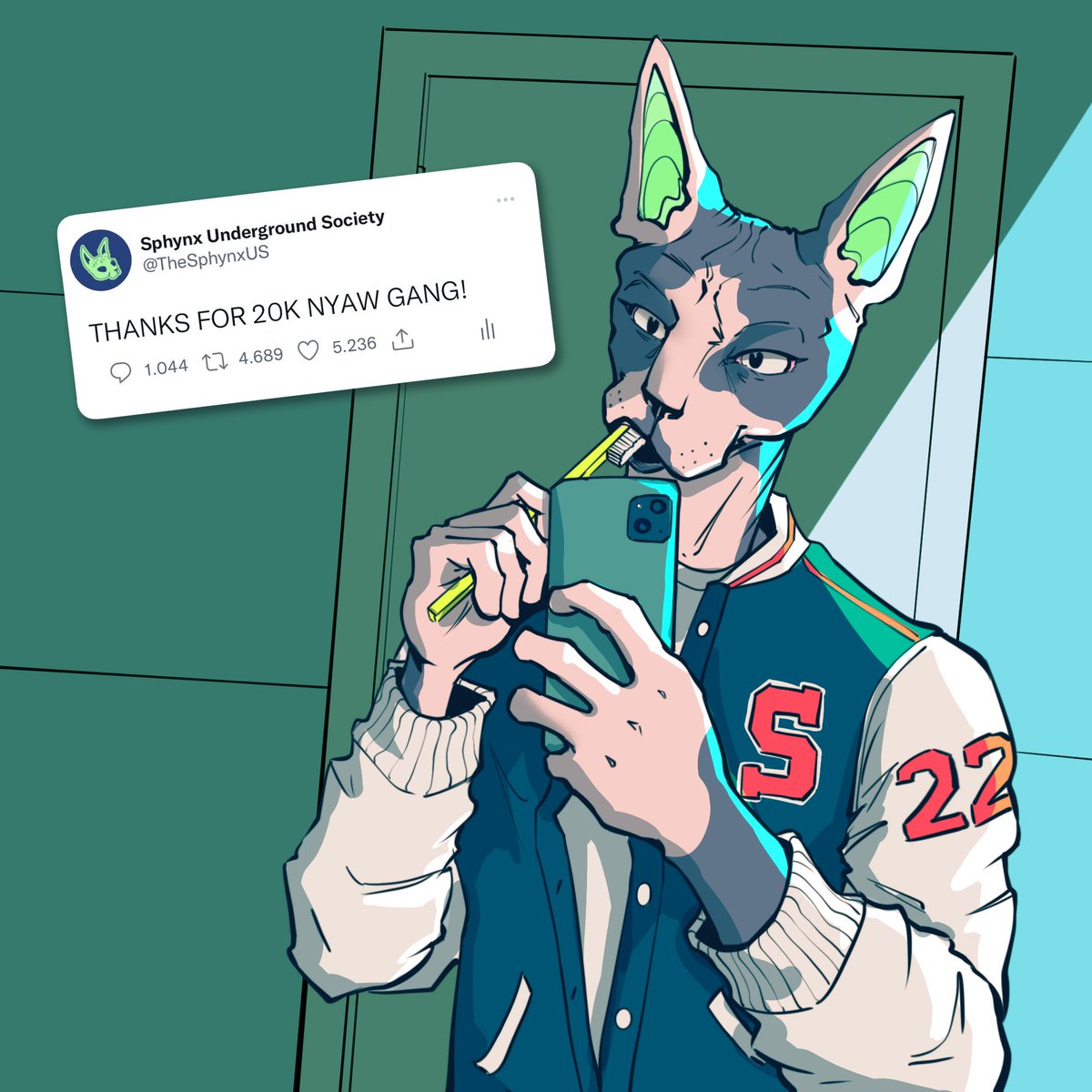 20,000 followers!!

We are so lucky to have this nyawesome community 😼 thank you for your support! This week you will discover the next steps of the Sphynx Underground Society.

Stay Connected 🔔
#NYAW