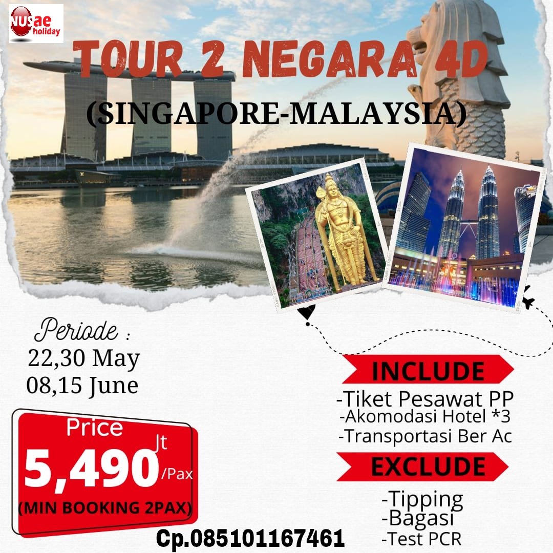 NusaeHoliday's tweet image. Tour 2 Negara Asia
( Singapore - Malaysia )
Only 5.49 jt / pax
Grab it fast dear !!...
" Happy Trip With Us,Your Satisfactions is Our Priority "

#instaphoto #instapict #promotrip #promotour #tour2negara #tour2negaramurah #tour2negaraasia