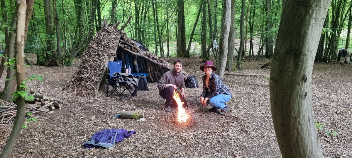Polarisbush's tweet photo. Photos from this weekend's #Bushcraft &amp; #Survival course where a great bunch of people joined me to learn key skills in shelter, fire lighting, water, cooking, wild food &amp; lots more. Next date is 10-12th June! https://t.co/ERQXqjSNNE #bushcraftcourse #Bushcraftweekend #Hertford https://t.co/rYQ1cRmPhb