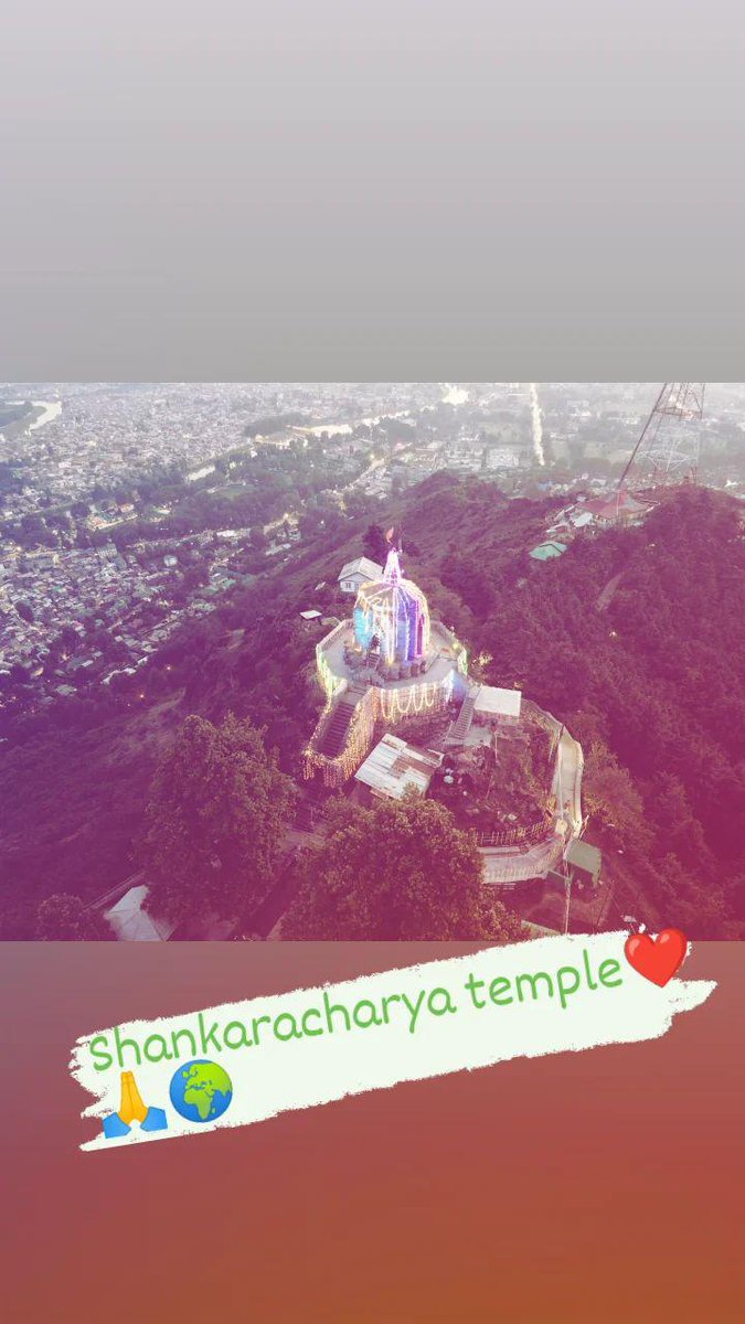 Manhas1Sakshit's tweet photo. Magnificent View of  Shankaracharya temple  Srinagar🙏🙏😍
#Jaimahdev🙏 https://t.co/JZojOzjvXO