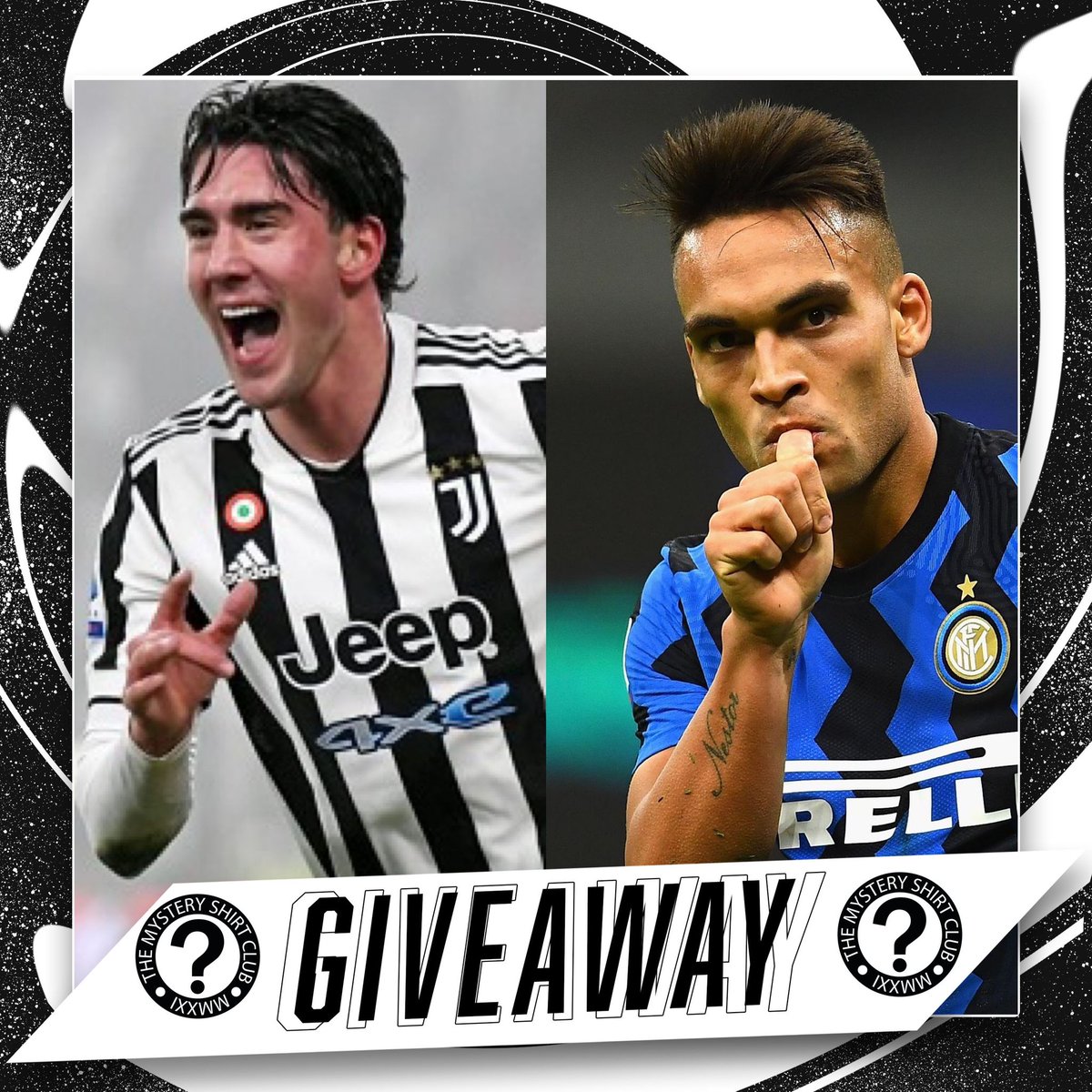 Mystery_Shirt_'s tweet image. Copa Italia giveaway!

Massive game from Italy on Wednesday between Juve &amp;amp; Inter!🇮🇹🤌🔥

If Vlhaovic or Martinez score first we'll giveaway a FREE Mystery Box!
🎁⚽️

To enter:
Retweet &amp;amp; Follow 
Comment #mysteryshirt

#Giveaways #Ad #football