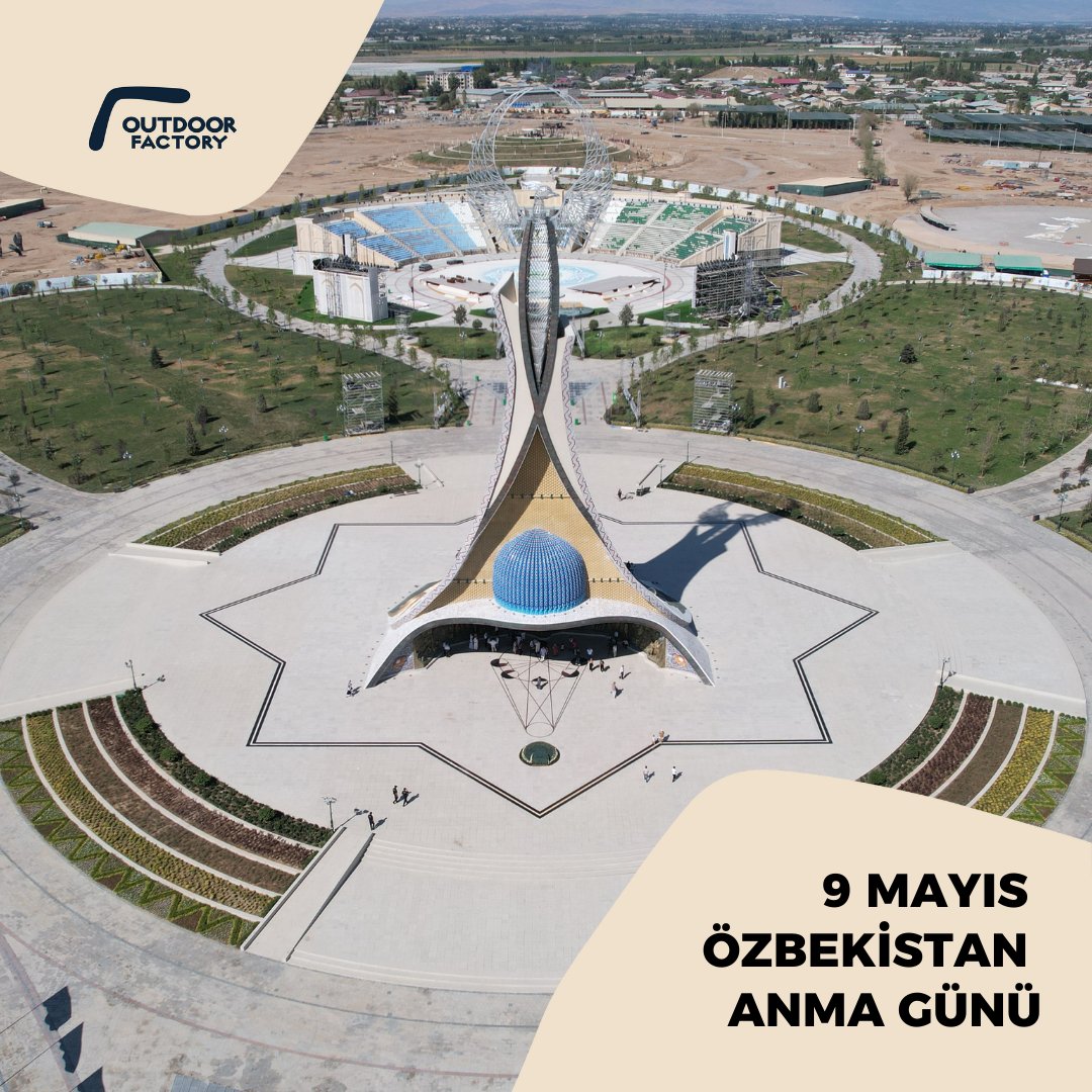 outdoorfactory's tweet photo. 9 Mayıs Özbekistan Anma ve Onur Günü kutlu olsun.
O'zbekiston Xotira va Qadrlash kuni muborak bo'lsin.
We celebrate Uzbekistan Day of Remembrance and Honor
#qutlovlar #9may #Хotiravaqadrlash #outdoorfactory https://t.co/B2R0oAtvZd