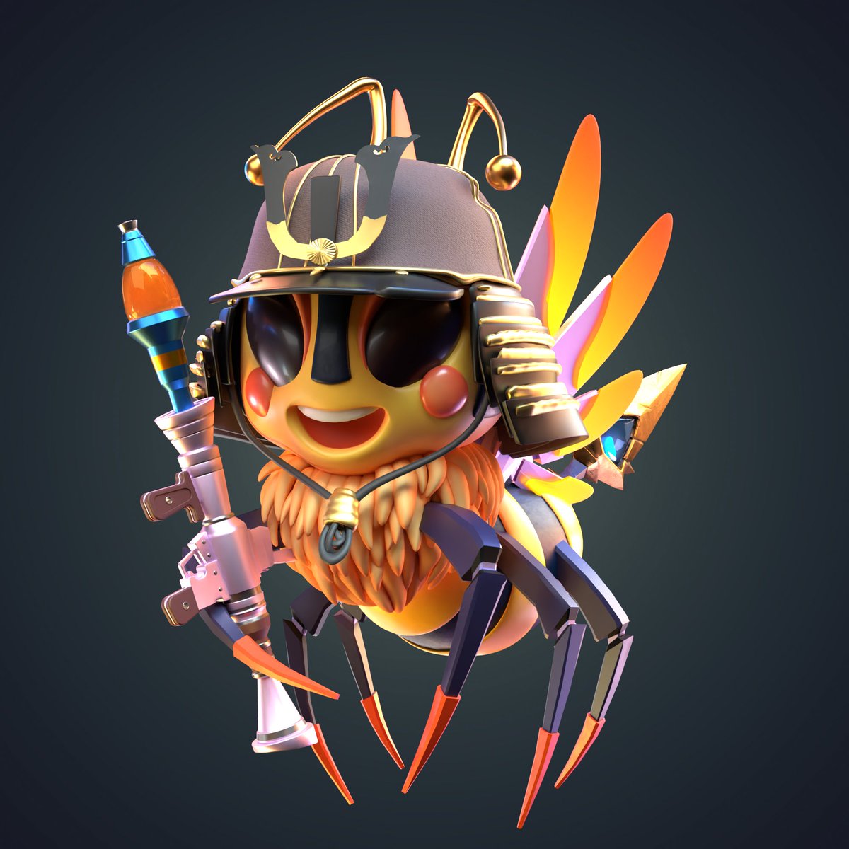 HiveFiveNFT's tweet photo. The way of the Samuraï changed through the years, and they had to get used to the Blockchain and all the new technologies 🦾

Now they're ready, and not here to mess around 😠

Interact or consequence, she'll nuke you without hesitation! 👇

(1 OG WL to win, bee fast) https://t.co/a4iuZrEjyE