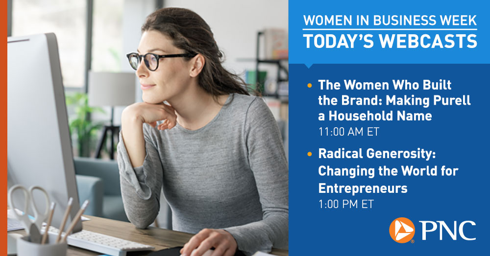 PNCNews's tweet photo. Women helped the world survive the pandemic and are accelerating financial equality for entrepreneurs. We’re kicking off Women in Business Week with the women of @PURELL and @sheeo_world. #Project257