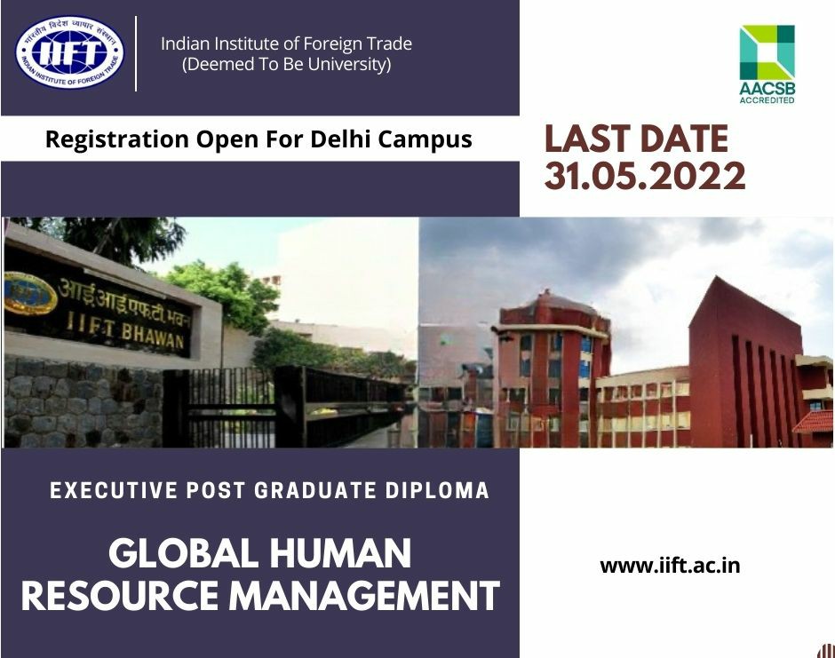 iift_official's tweet image. Executive Post Graduate Diploma in Global Human Resource Management.

On Campus 18 Months Weekend Program

Brochure: iift.ac.in/iift/docs/Late…

#executivecourse #parttimecourses #shorttermcourses