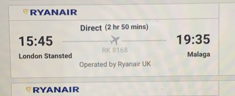 harryobyrne's tweet photo. 5 flights return for sale.
Paid £290 and name change is £110 per person.
#rangers #seville https://t.co/dtqM5nZmPL