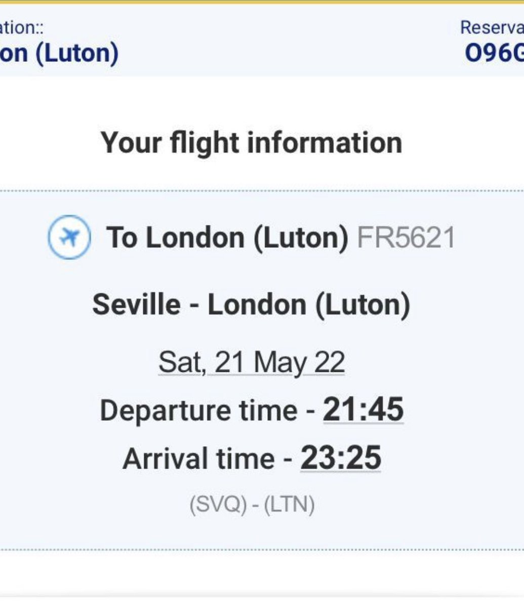 harryobyrne's tweet photo. 5 flights return for sale.
Paid £290 and name change is £110 per person.
#rangers #seville https://t.co/dtqM5nZmPL