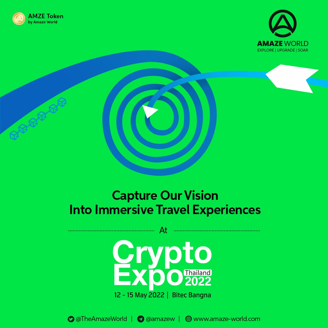 TheAmazeWorld's tweet photo. We are excited to attend the Thailand #CryptoExpo 2022 in #BitecBangna. We will be coming together for the event starting from May 12 to May 15. If you are a crypto #investor or building a crypto-native product, consider getting in touch with us.

#Network #BITEC https://t.co/wPBZFHzkRN