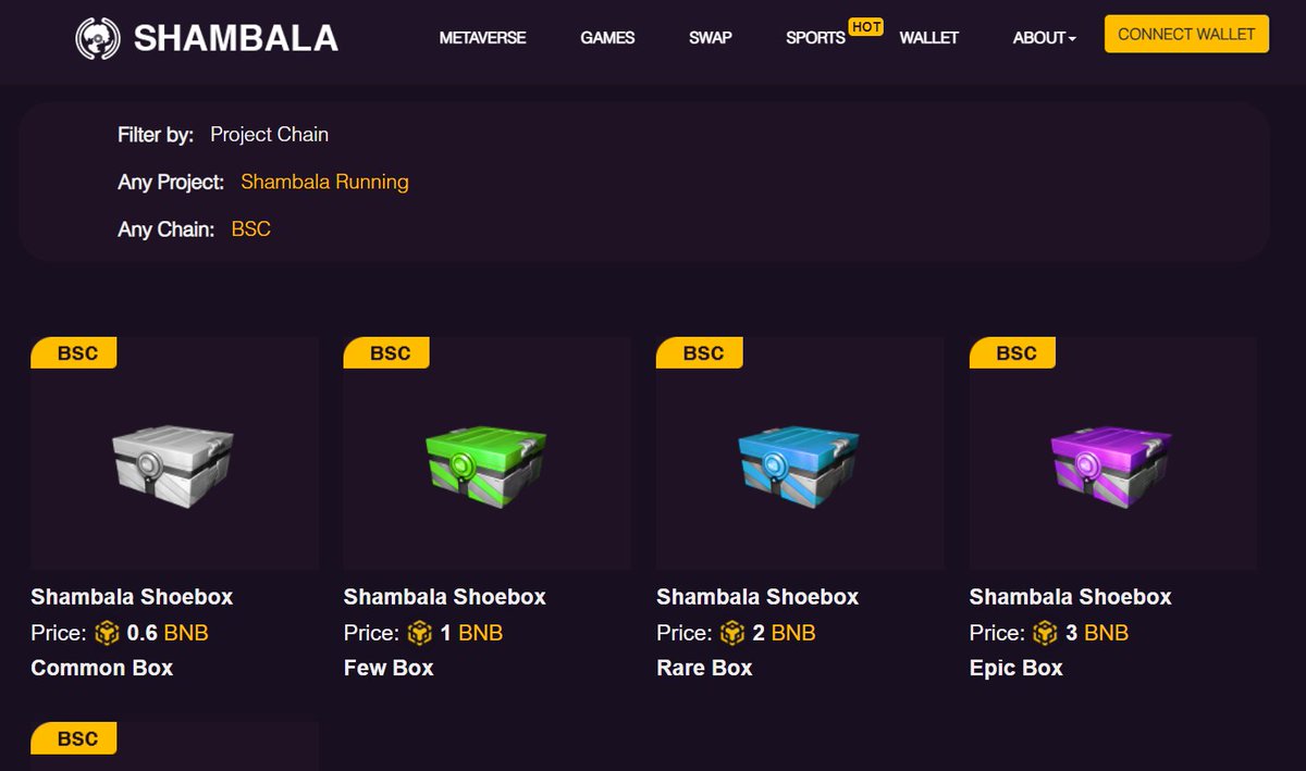 📢Shambala running shoes are now available on official website, 4 types and 5 rarities. Go grab one when it's not sold out.🥳 
To mint: shambala.me/#/sale

#MoveToEarn #NFT #BSC