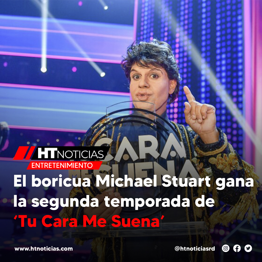 htnoticiasdo's tweet photo. 🏟️| #HTentretenimiento | El boricua Michael Stuart gana la segunda temporada de ‘Tu Cara Me Suena’.

Más información ▶️ https://t.co/PLLEXbuPQJ

#htnoticias  #Entretenimiento #MichaelStuart #TuCaraMeSuena https://t.co/Qpyy80QcqQ