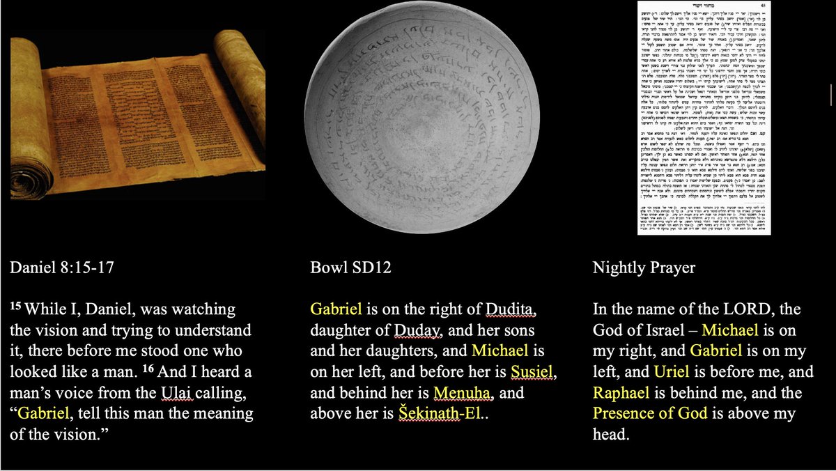 So much Jewish symbolism & practice derives from a history of magic:

The Star of David, known in antiquity as the Seal of Solomon!

The Hamsa🪬, AKA the hand of Fatima!

Phylacteries & mezuzah, i.e. prescribed amulets!

The nightly prayer originates in Jewish incantations!

1/2