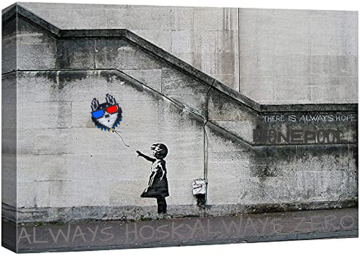 bone_pool's tweet photo. @hoskytoken @danksy__ @TheBigLeHosky @ChiTownSummer #Banksy #graffitiart #hoskyidiotgames #CardanoCommunity #alwayshosky #alwayszero https://t.co/vxbA2TC4jT