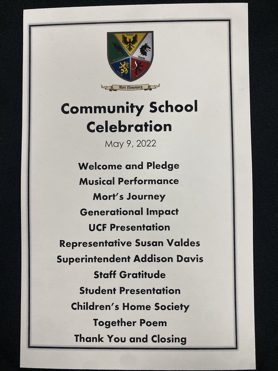 JWeaver_HCPS's tweet photo. Spent the morning celebrating @MortElementary being recognized as a @UCF certified Community Partnership School.  Well earned by the students and staff.  @HillsboroughSch https://t.co/sH6f8Snwmg