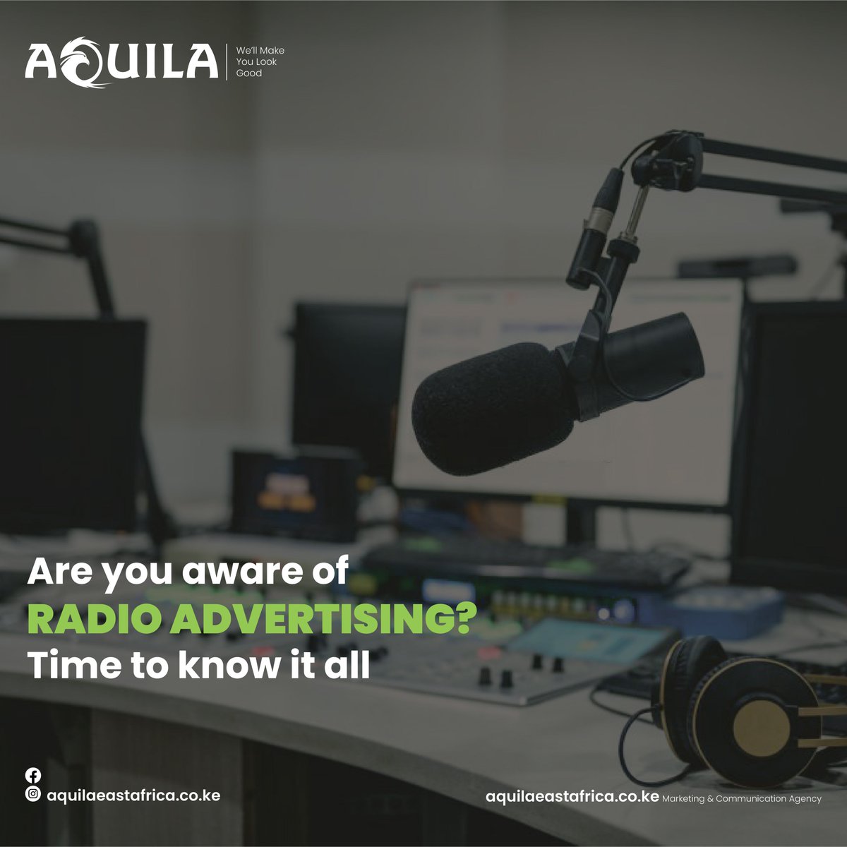 AquilaEA's tweet photo. Radio advertising can be highly effective for any business in its marketing campaign.
We’ll make you sound and look good on the airwaves.
Get started today by visiting our website for more.
#radioadvertising #radioadvertisement #radioad #radio #marketingstrategy https://t.co/aQq4fnWKeJ