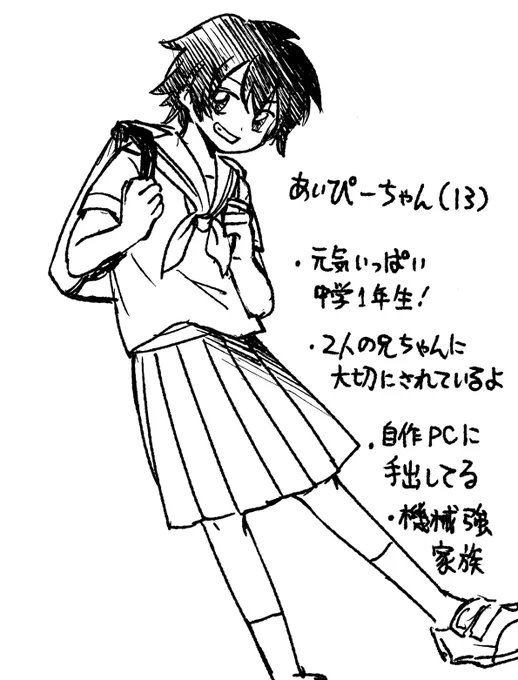あいぴーちゃん(女体化人間転生あいぴーくん) 