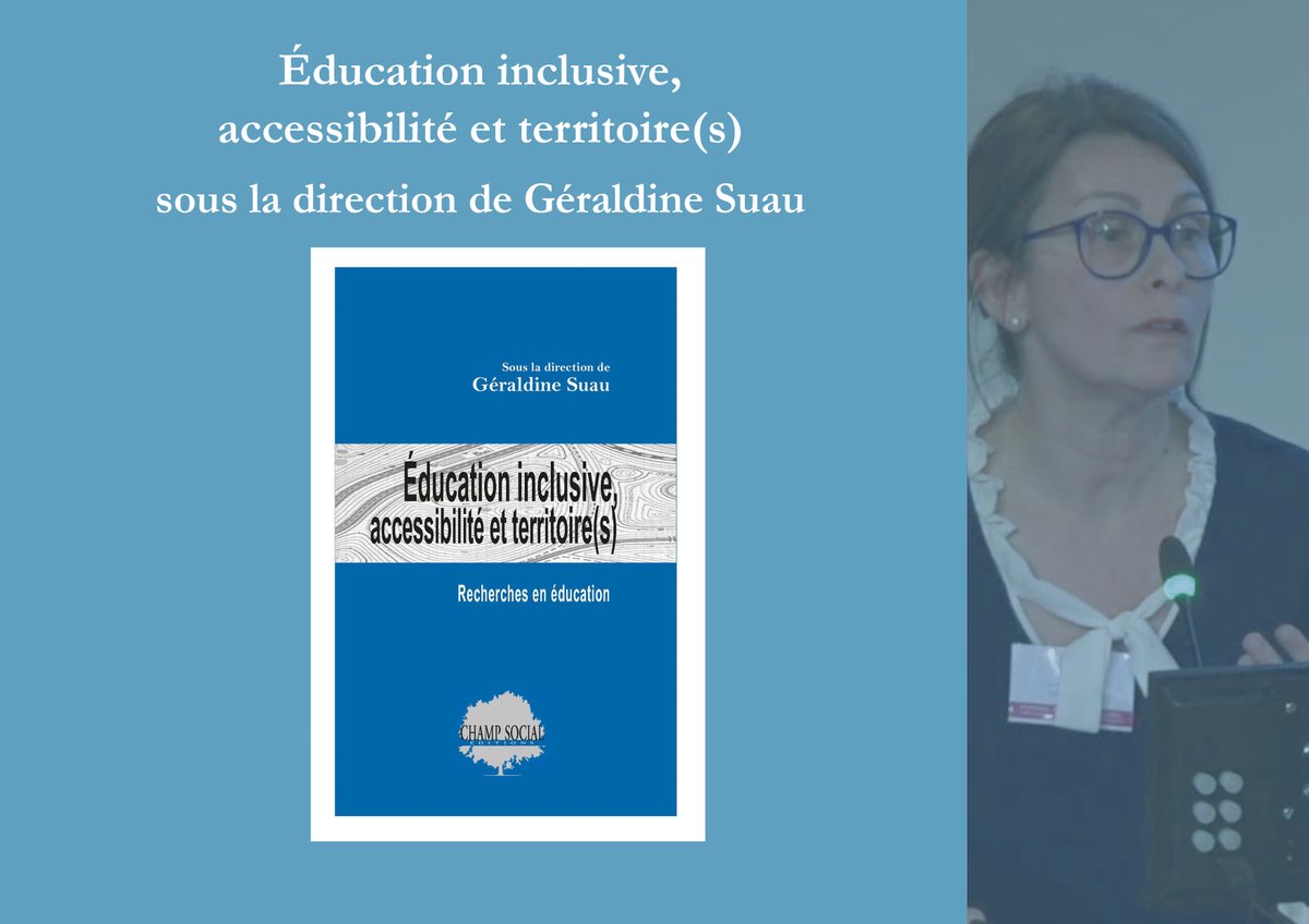 Nouveauté, collection Inclusion et scolarité 📢📘Questionner les relations entre les notions d’éducation inclusive, d'#accessibilité et de #territoire (s), permettre au lecteur de réinterroger ses choix en matière d'#éducation,et de #pratiques #inclusives

champsocial.com/book-education…