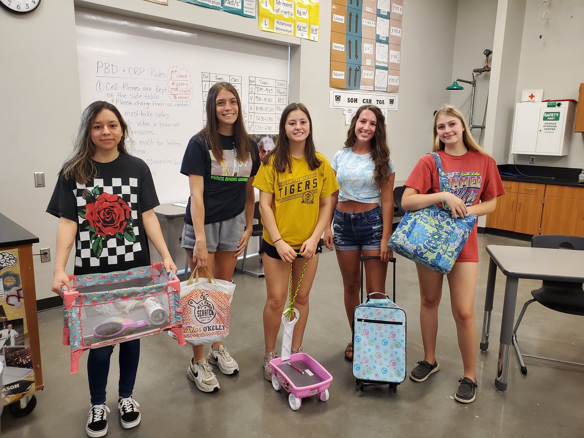 Seniors rocks...bring anything but a bookbag to school day!
